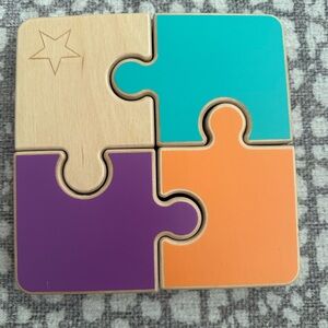 Lovevery Chunky Wooden Jigsaw Puzzle Companion Play Kit 22-24 Months Montessori